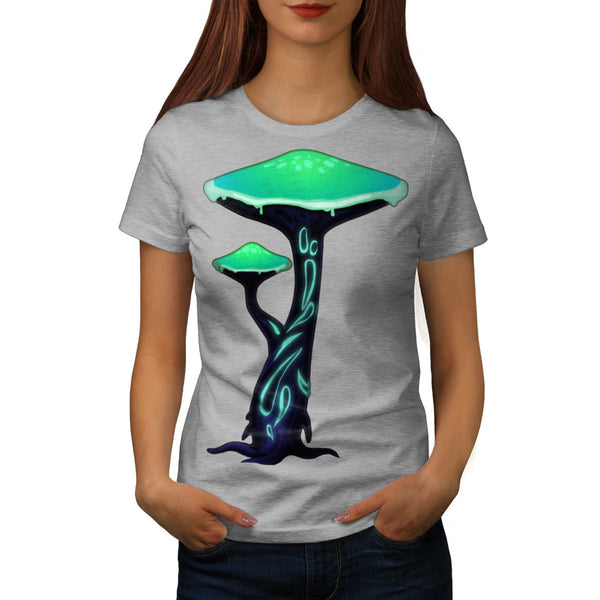Toxic Mushroom Print Womens T-Shirt