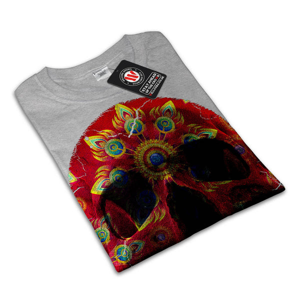 Skull Sugar Acid Art Womens T-Shirt