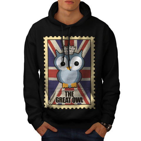 Great Owl King Animal Mens Hoodie