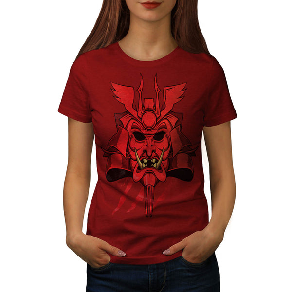 Samurai Face Mask Womens T-Shirt