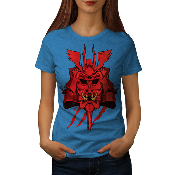 Samurai Face Mask Womens T-Shirt