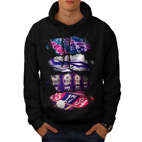 Gambling World Fun Mens Hoodie