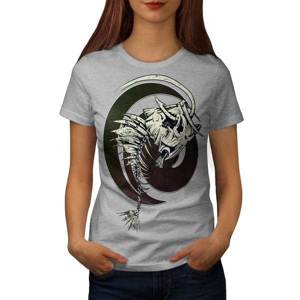 Skull Beast Wings Womens T-Shirt