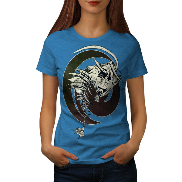 Skull Beast Wings Womens T-Shirt