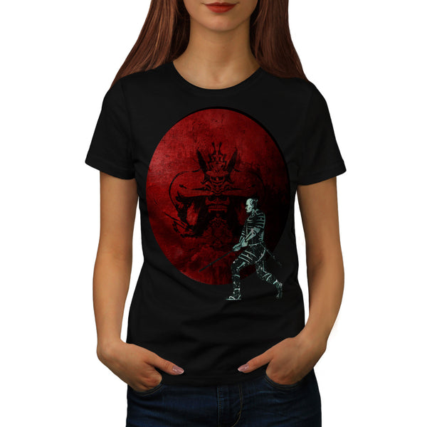 Samurai Fight Vortex Womens T-Shirt