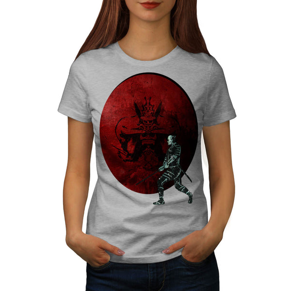 Samurai Fight Vortex Womens T-Shirt