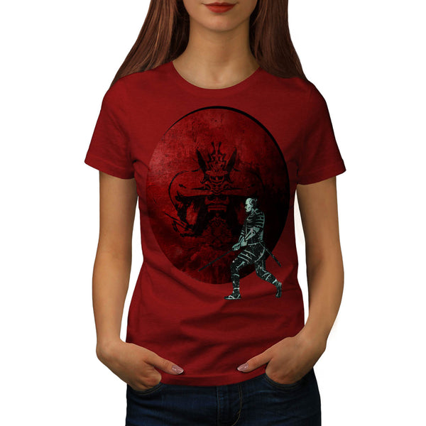 Samurai Fight Vortex Womens T-Shirt