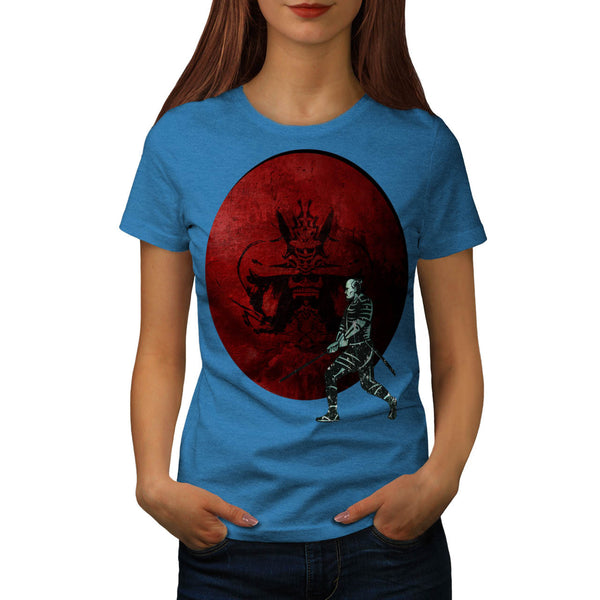 Samurai Fight Vortex Womens T-Shirt