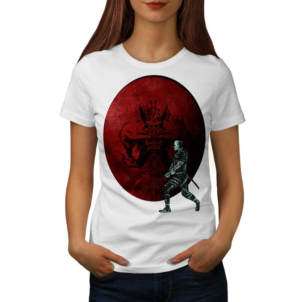 Samurai Fight Vortex Womens T-Shirt