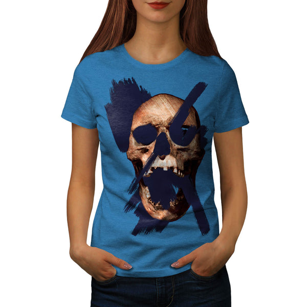 Skull Head Devil Eye Womens T-Shirt