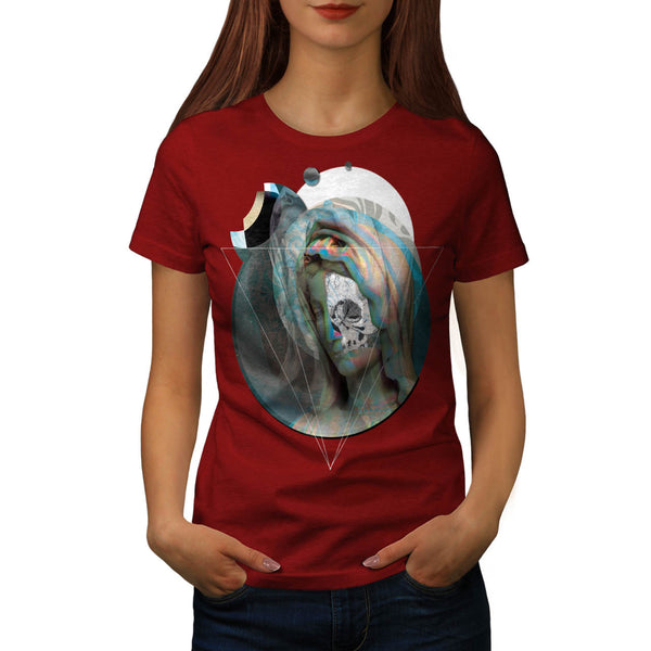 Virgin Mary Sculpture Womens T-Shirt