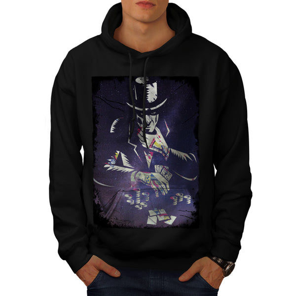 Space Poker Player Mens Hoodie