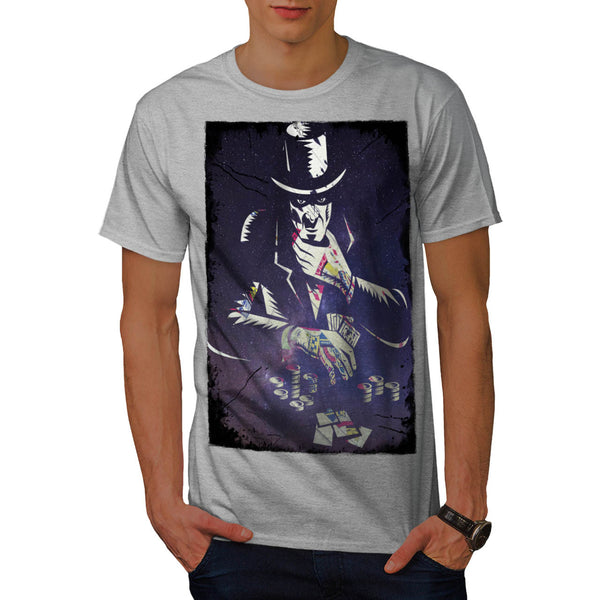 Space Poker Player Mens T-Shirt