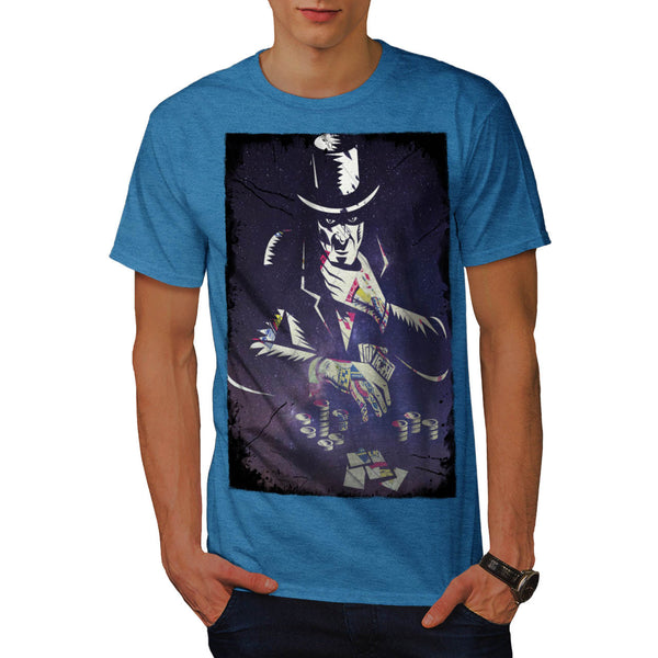 Space Poker Player Mens T-Shirt