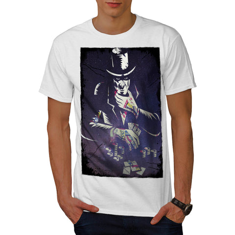 Space Poker Player Mens T-Shirt