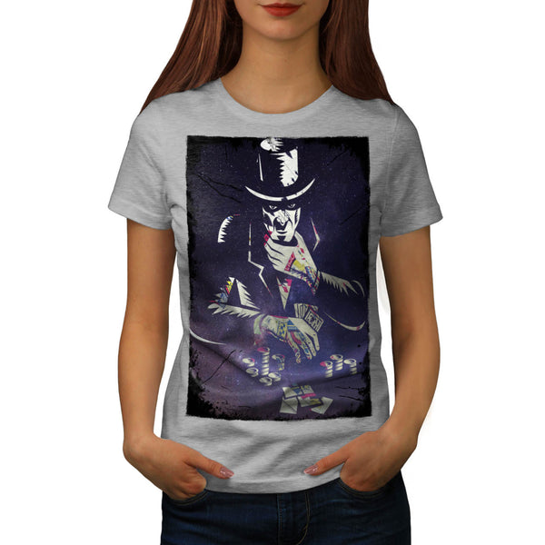 Space Poker Player Womens T-Shirt