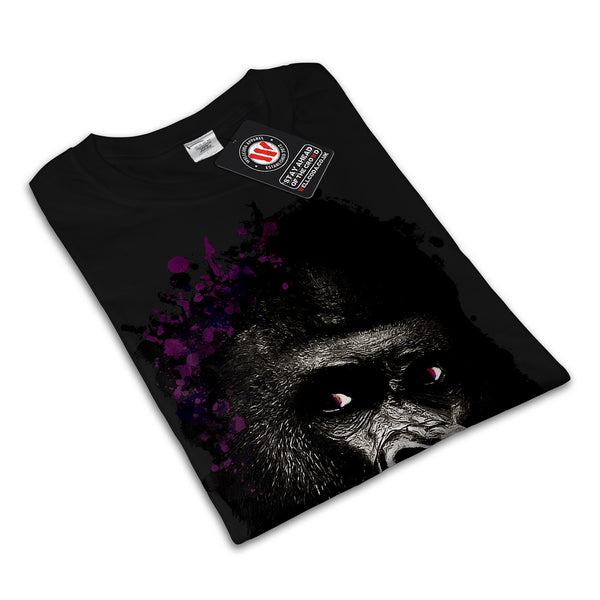 Smoking Gorilla Face Womens T-Shirt