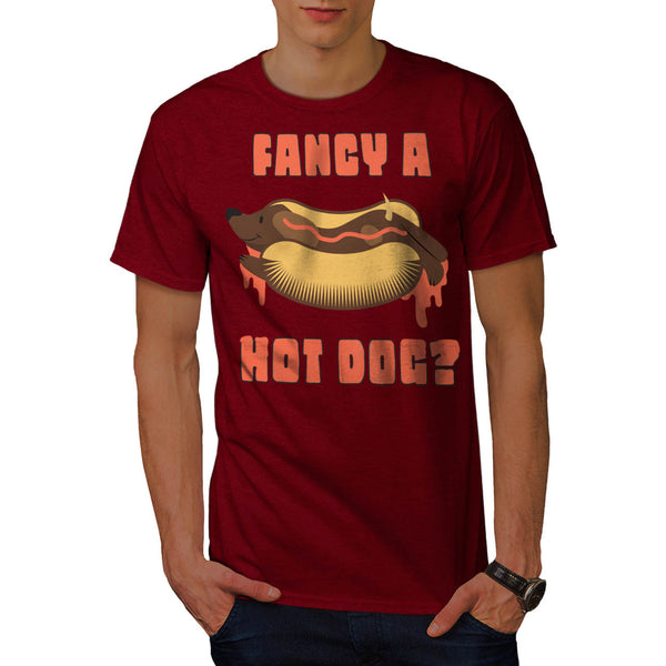 Hot Dog Junk Food Mens T-Shirt