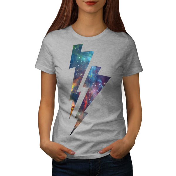 Lightning Strike Space Womens T-Shirt