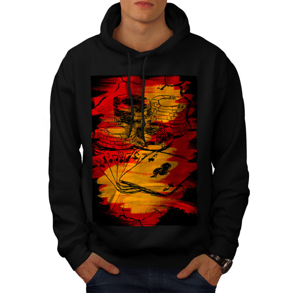 Graffiti Gambling Mens Hoodie