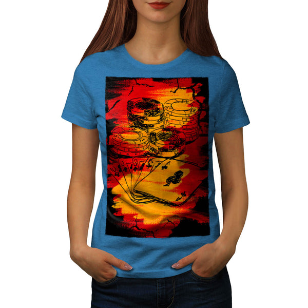 Graffiti Gambling Womens T-Shirt