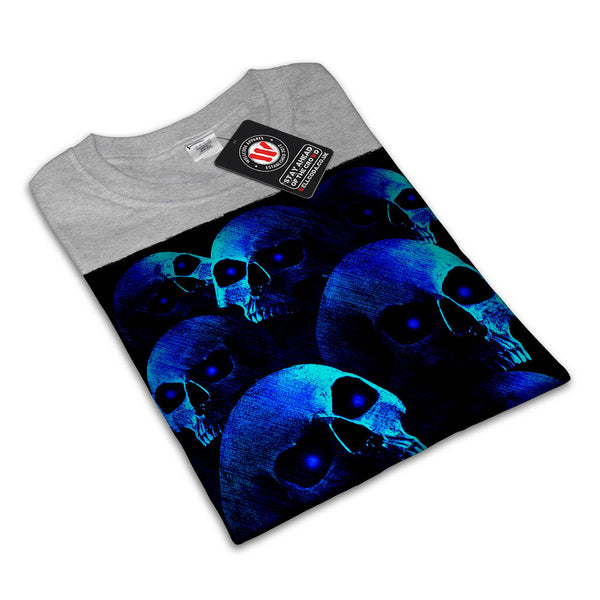 Skull Devil Eye Glow Mens T-Shirt
