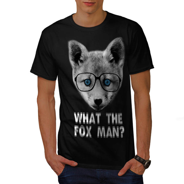 Fox Man Face Fun Mens T-Shirt