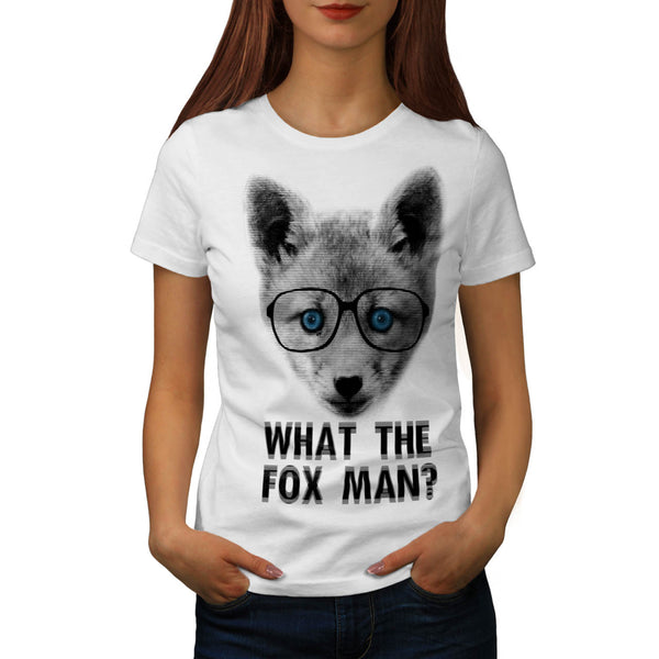 Fox Man Face Fun Womens T-Shirt