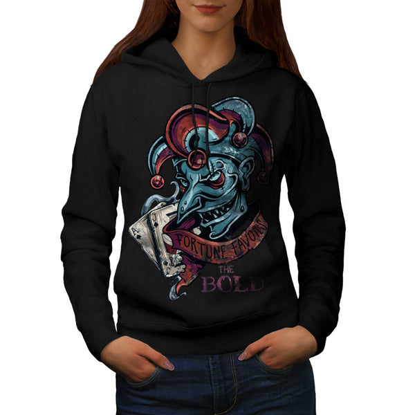 Evil Fortune Joker Womens Hoodie