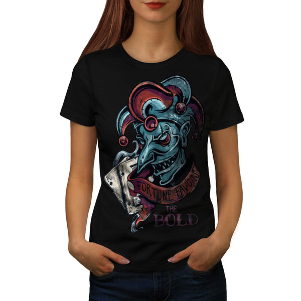 Evil Fortune Joker Womens T-Shirt