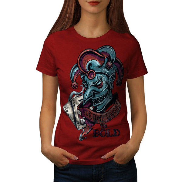 Evil Fortune Joker Womens T-Shirt