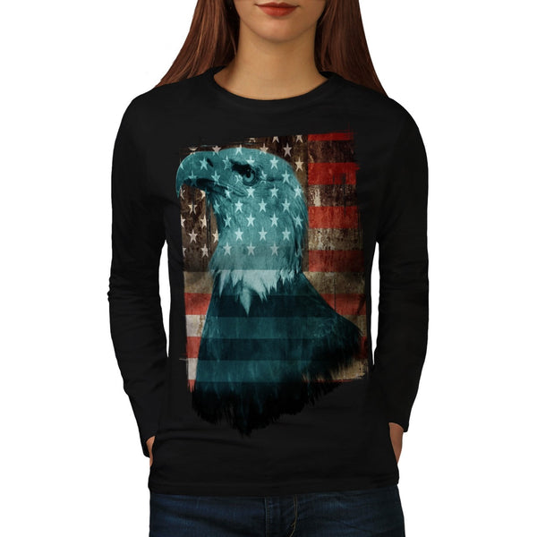 American Eagle Pride Womens Long Sleeve T-Shirt