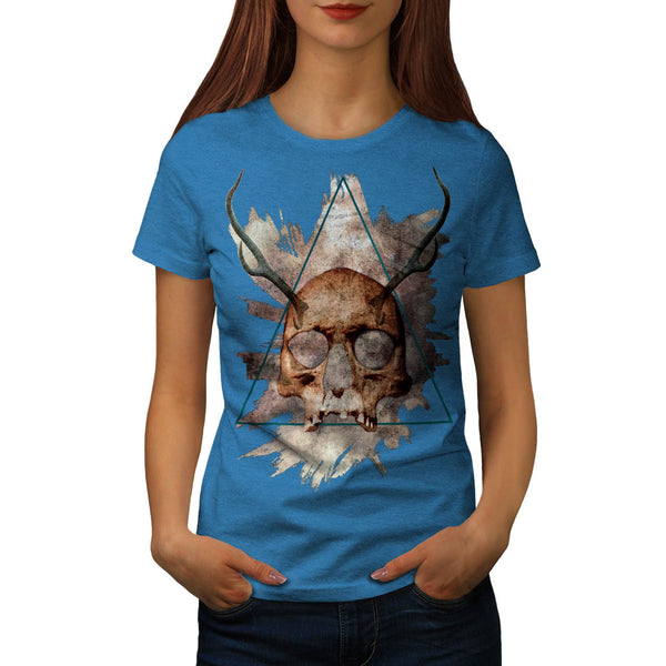 Skull Beast Head Art Womens T-Shirt