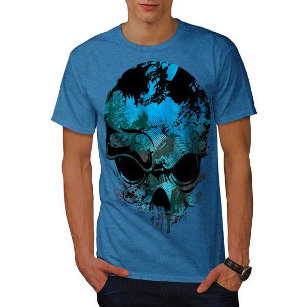 Skull Raven Tribal Mens T-Shirt