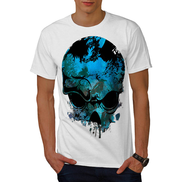 Skull Raven Tribal Mens T-Shirt