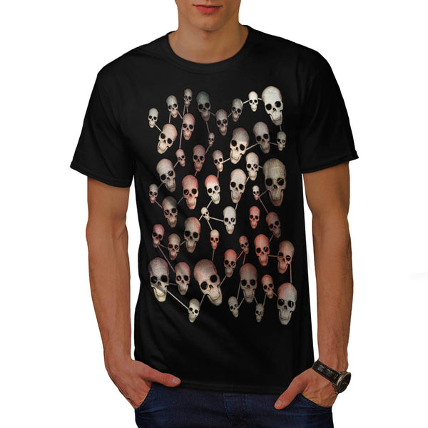 Skull Head Concert Mens T-Shirt