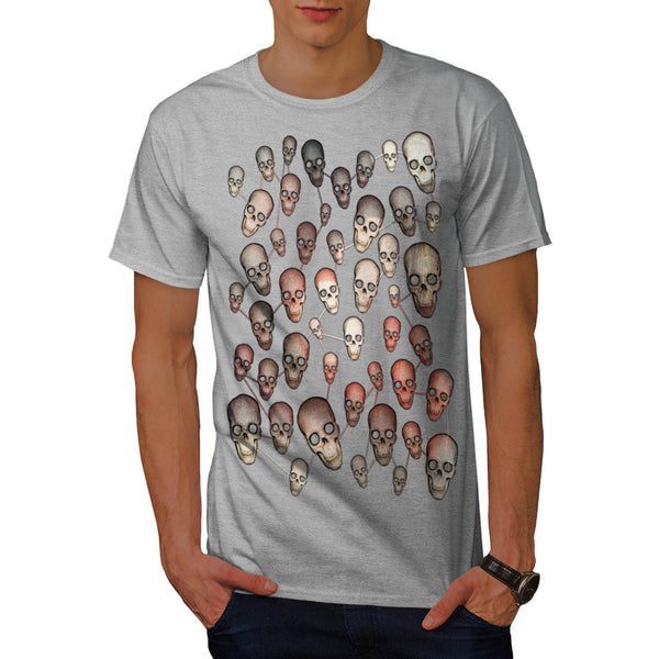 Skull Head Concert Mens T-Shirt