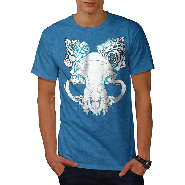 SKull Rose Beast Art Mens T-Shirt