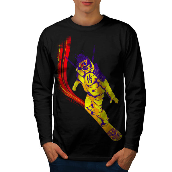 Snowboard Samurai Mens Long Sleeve T-Shirt