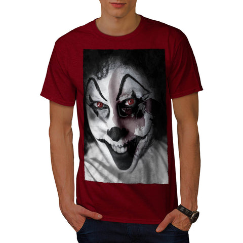 Halloween Clown Face Mens T-Shirt