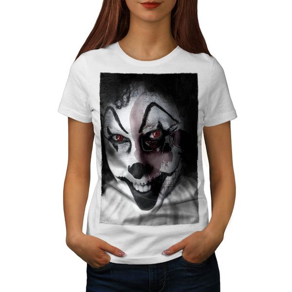 Halloween Clown Face Womens T-Shirt