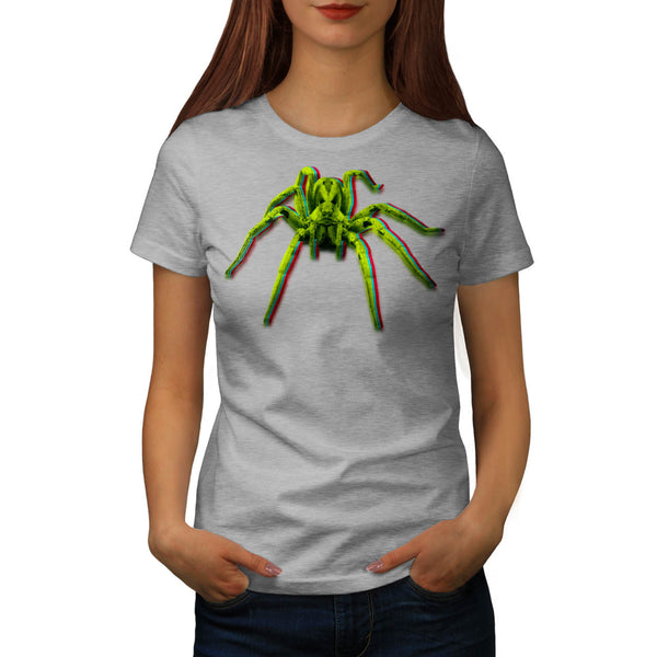 Neon Color Spider Womens T-Shirt