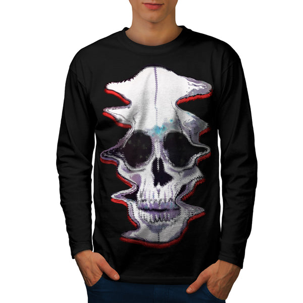 Skull Acid Sugar Art Mens Long Sleeve T-Shirt