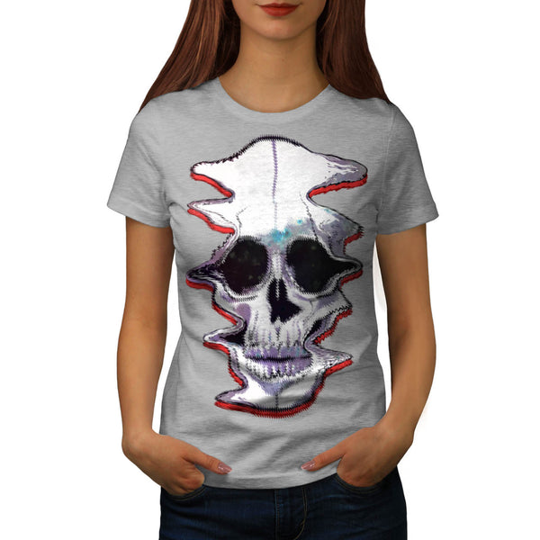 Skull Acid Sugar Art Womens T-Shirt