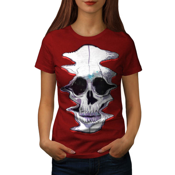 Skull Acid Sugar Art Womens T-Shirt