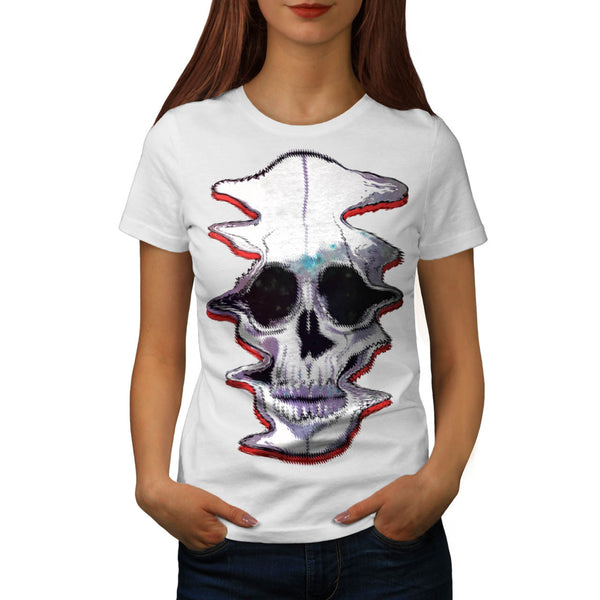 Skull Acid Sugar Art Womens T-Shirt
