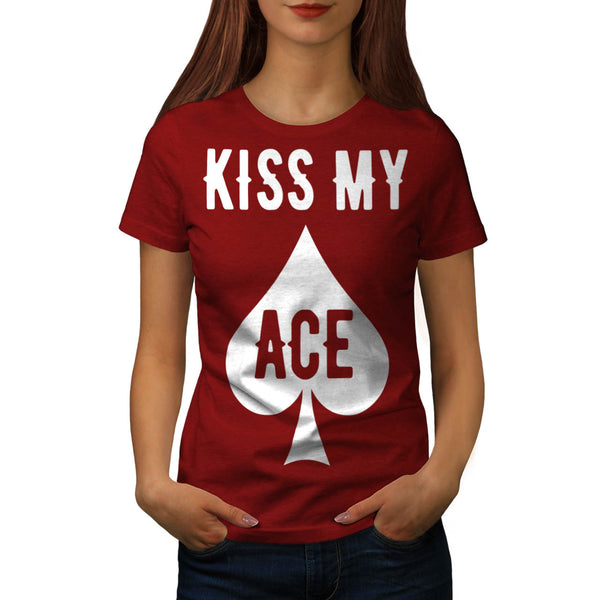 Cheeky Card Player Womens T-Shirt