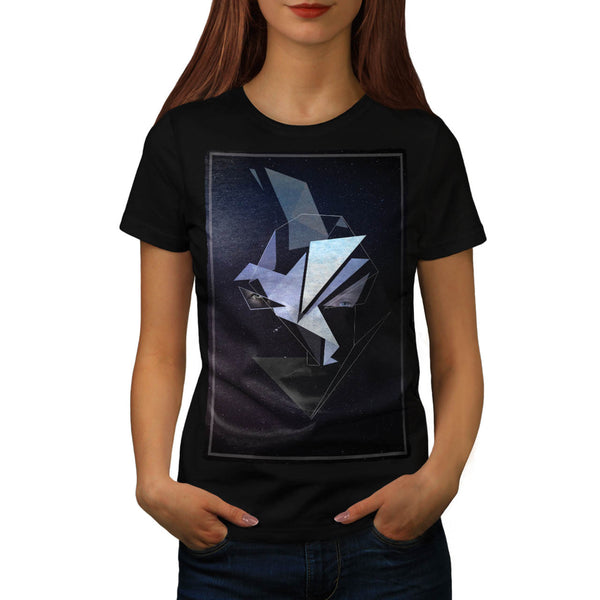 Face Fantasy Origami Womens T-Shirt