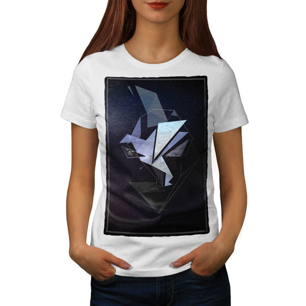 Face Fantasy Origami Womens T-Shirt