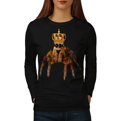 Emperor Spider Crown Womens Long Sleeve T-Shirt